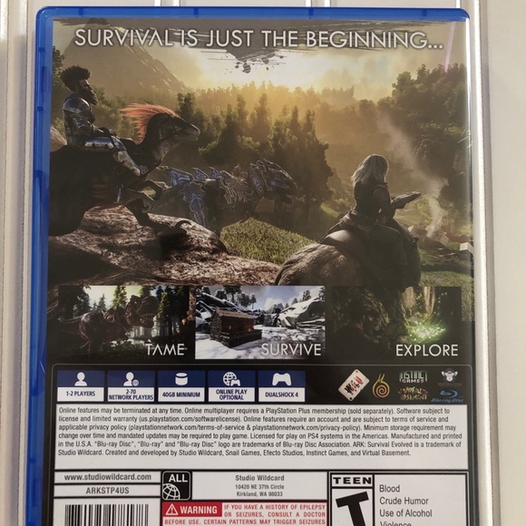 Ark: Survival Evolved (Sony PlayStation 4, 2017) - Picture 2 of 4